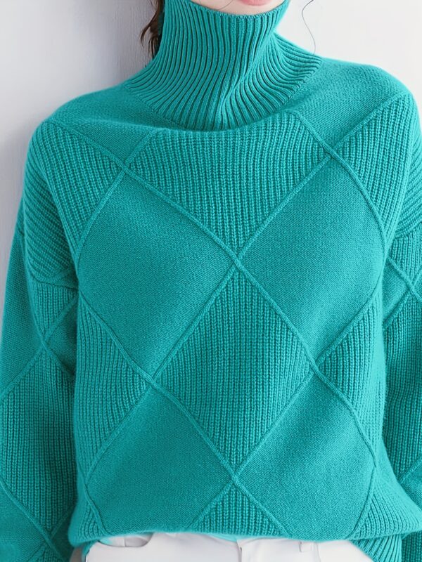 Warm Winter Sweater - Soft High Neck Pullover