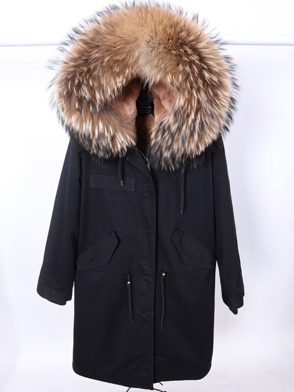 Women's Winter Parka Coat with Detachable Faux Fur